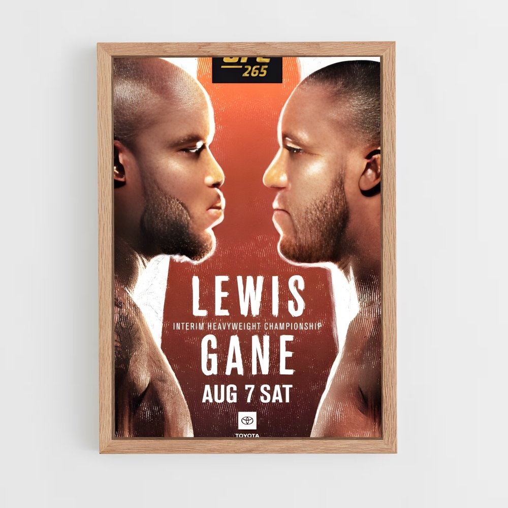 Poster UFC 264: La Nuit des Champions – affiche MMA (vue 4)